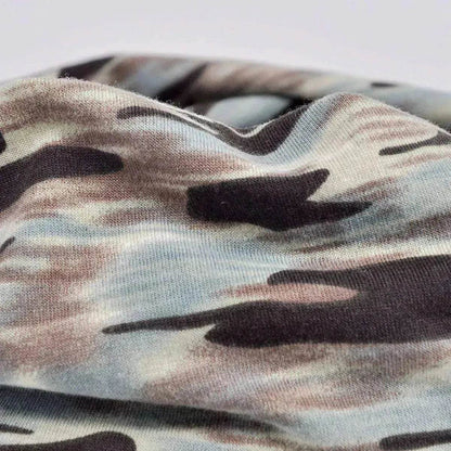Unisex Camouflage Beanies Flexible Turban Ring Scarf Hedging Hats