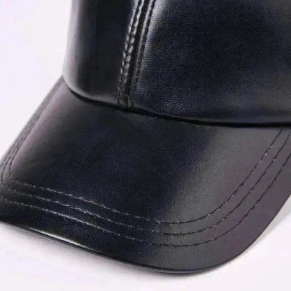 Unisex Leather Sheepskin Thickened Warm Hat