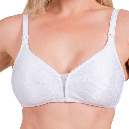 Full-Coverage Nursing Bra with One-Hand Clips