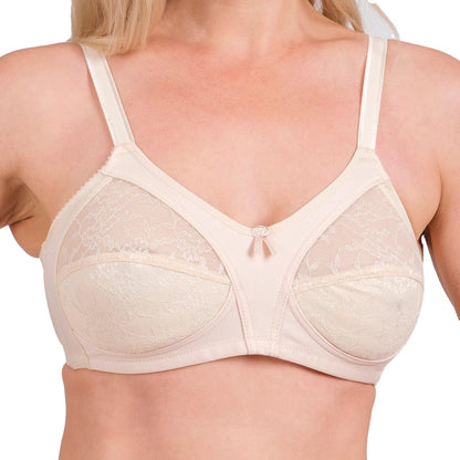 Full-Coverage Wireless Lace Bra