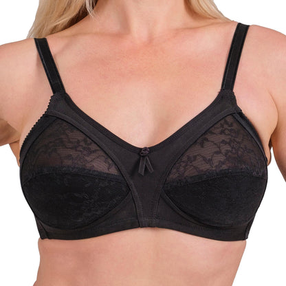 Full-Coverage Wireless Lace Bra