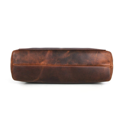 Classic Brown Leather Tote Bag