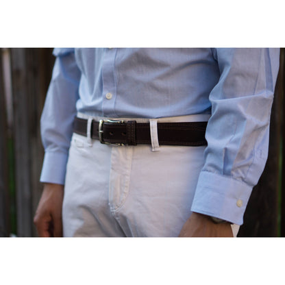 The Milestone Belt - Black Formal 100% Real Leather Belt