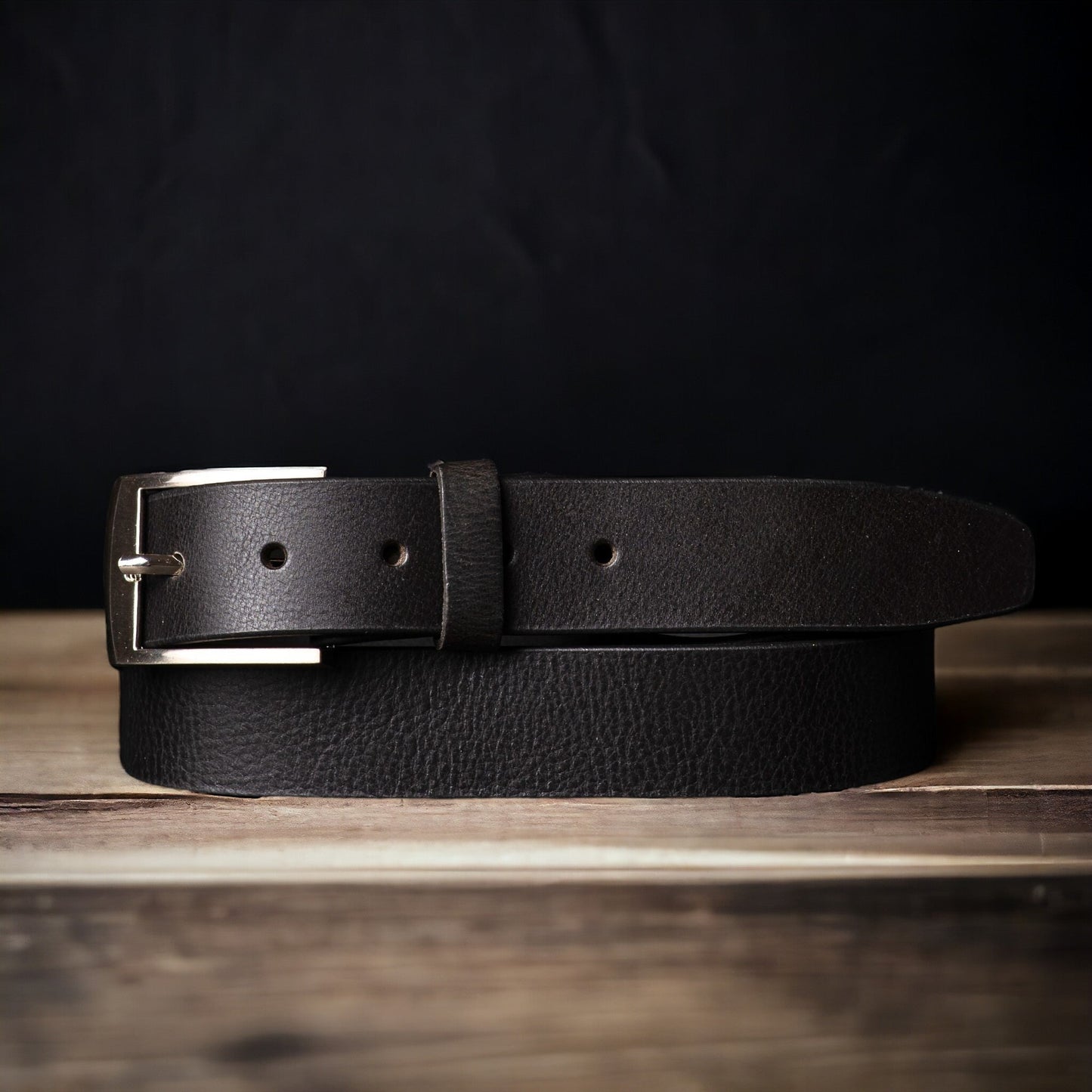 The Crest Belt - Slim Brown 35mm 100% Full-Grain Leather Belt