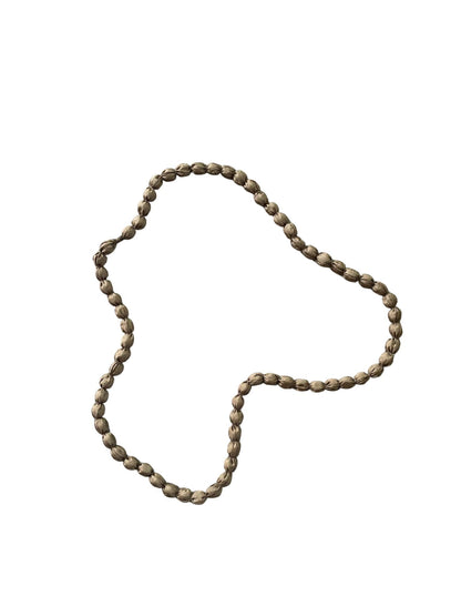 Fabric Wrapped Ball Necklace