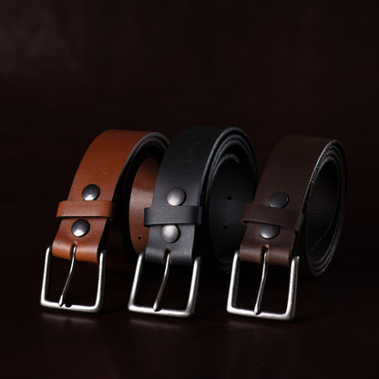 The Long Haul Belt - Classic Black 100% Real Leather Belt