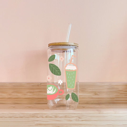 Verre bohème - matcha