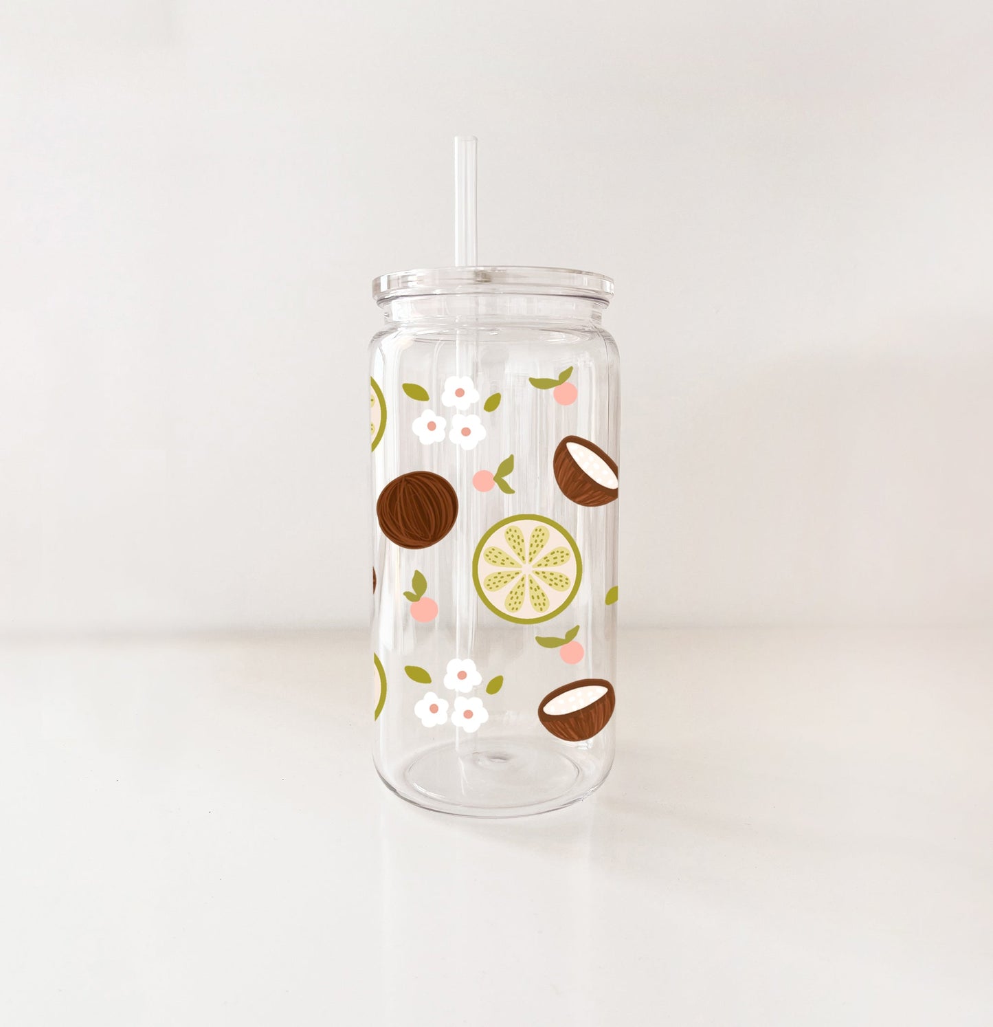 Plastic glass - Coco lime