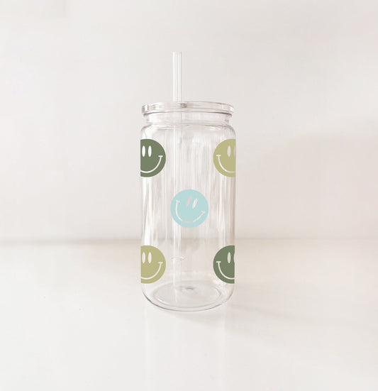 Plastic cup - Sage smiley