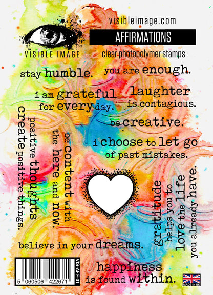 Visible Image Affirmations - A6 Stamp Set