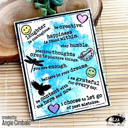 Visible Image Affirmations - A6 Stamp Set