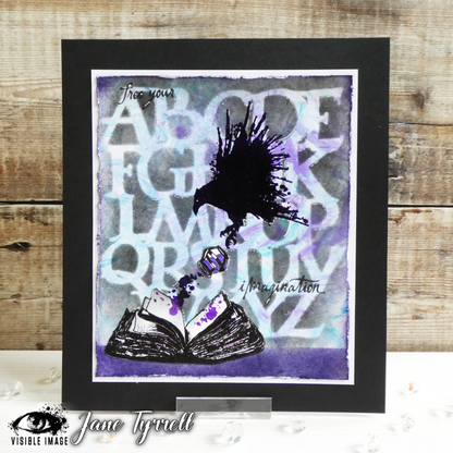 Visible Image A to Z Stencil - 6 x 6