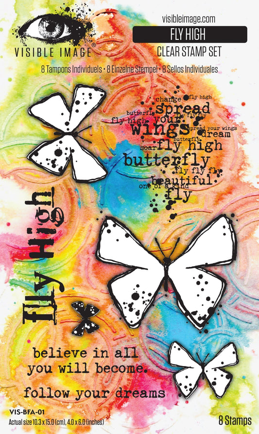 Visible Image Fly High 4in x 6in Stamp Set
