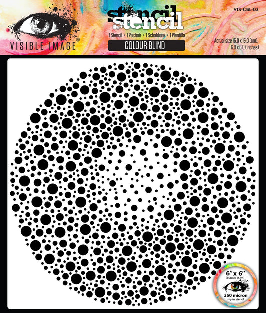Visible Image Colour Blind 6in x 6in Stencil