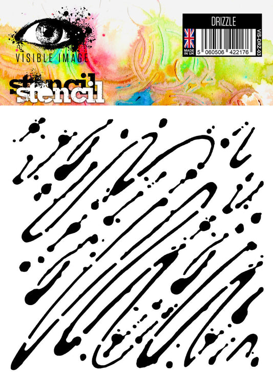 Visible Image Drizzle Stencil 6 x 6