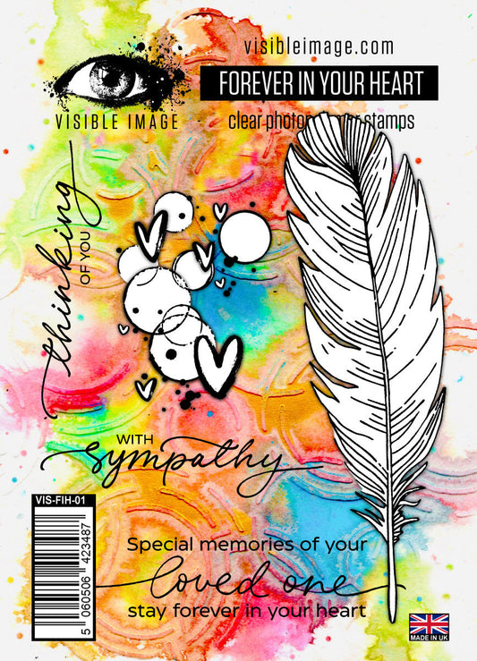 Visible Image Forever In Your Heart -A6 Stamp Set