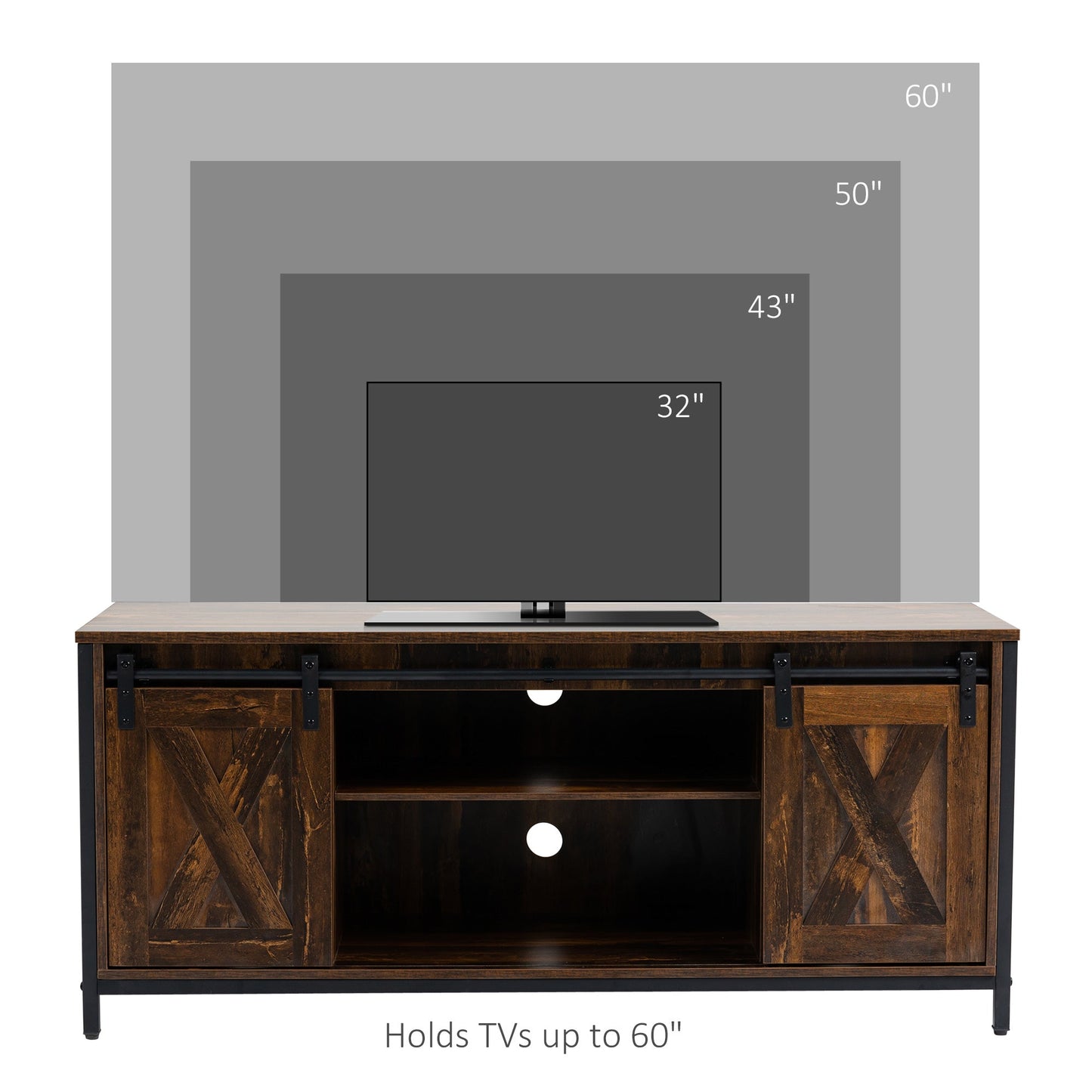 Easton Industrial Style TV Stand for TVs up to 60"