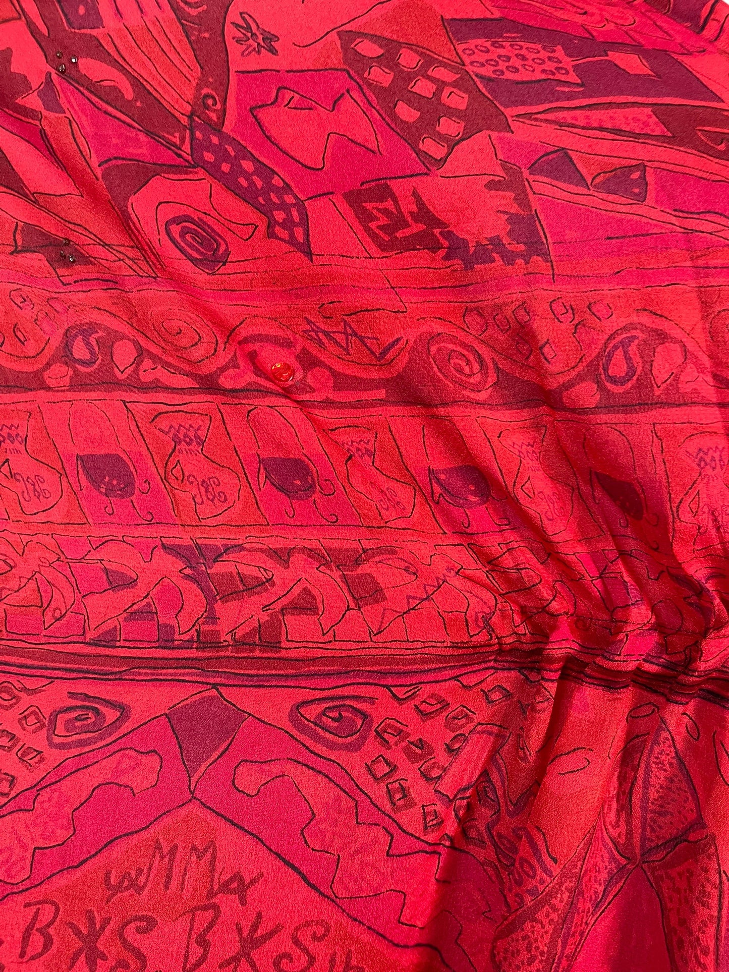 KERRI  PRC6417 Avatar Pure Silk Maxi Kaftan