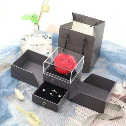 Valentine's Day Gift Rose Jewelry Box Set