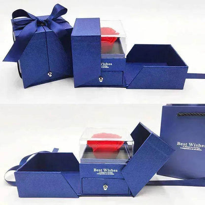 Valentine's Day Gift Rose Jewelry Box Set