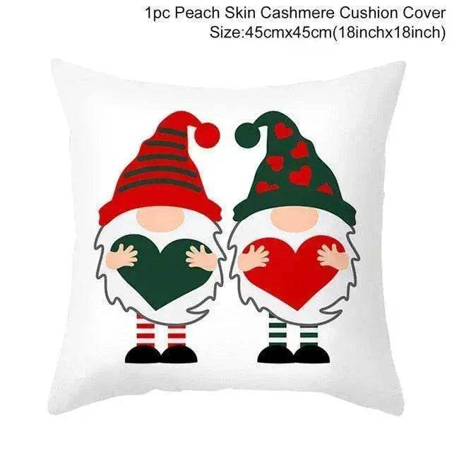 Valentine's Day Red Cartoon Letter Series Peach Skin Sofa Pillowcase