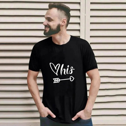 Valentine's Day T-shirt Couple Short Sleeve