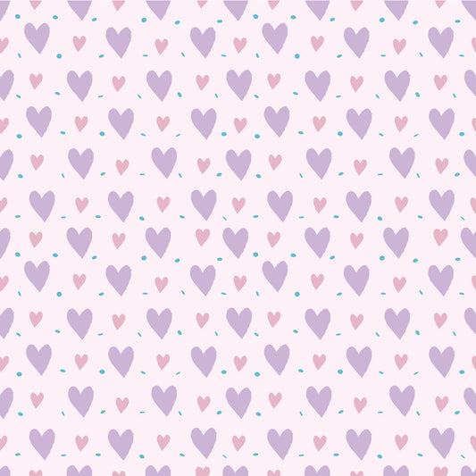 Valentines Hearts Purple HTV#2