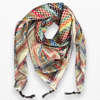 Vibrant Sandy Yellow Kufiya (Keffiyeh) | Made in Jordan