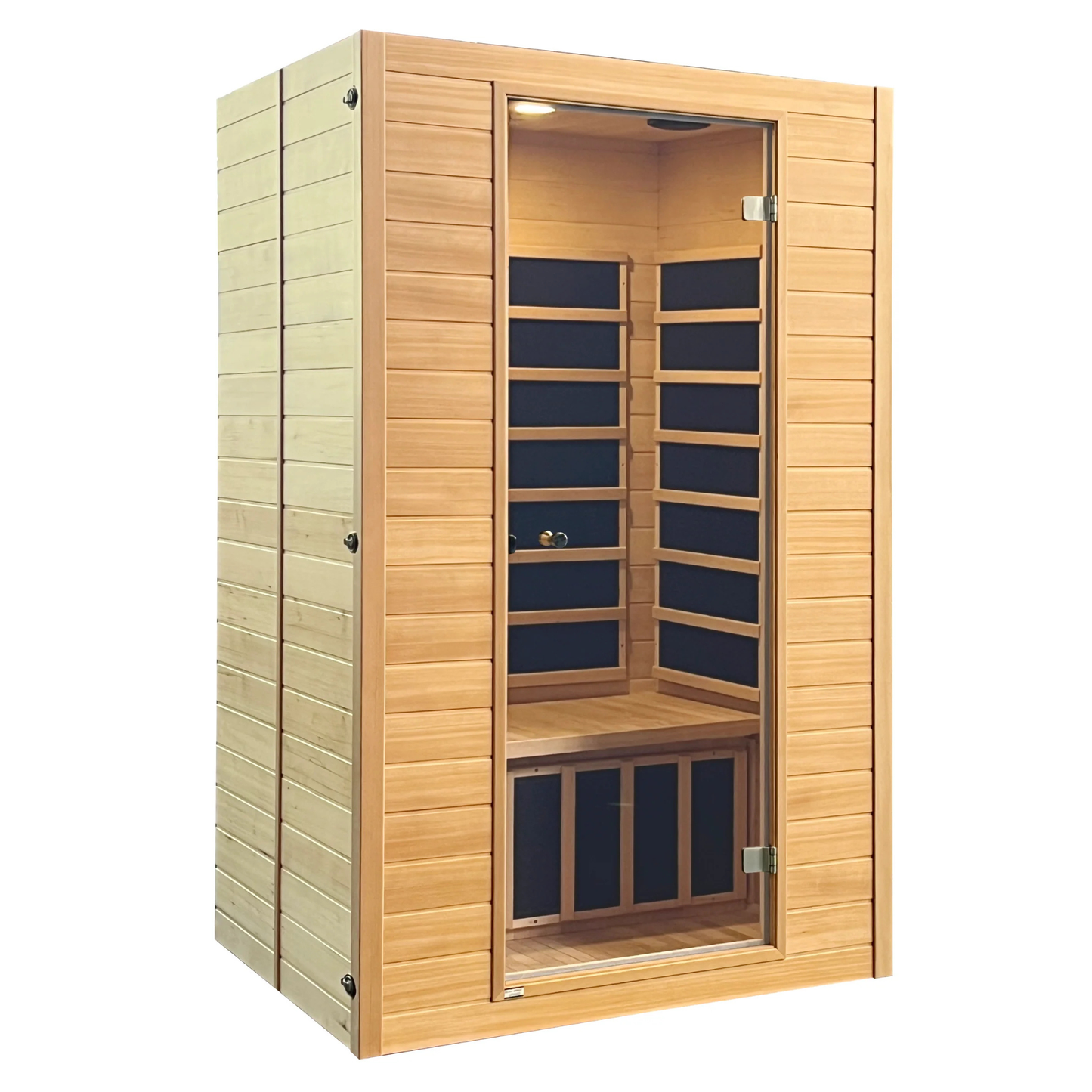 Blisspod | Vienne | Sauna infrarouge lointain en bois de pruche du Canada, très faible champ électromagnétique, 4 chauffages – 2 personnes