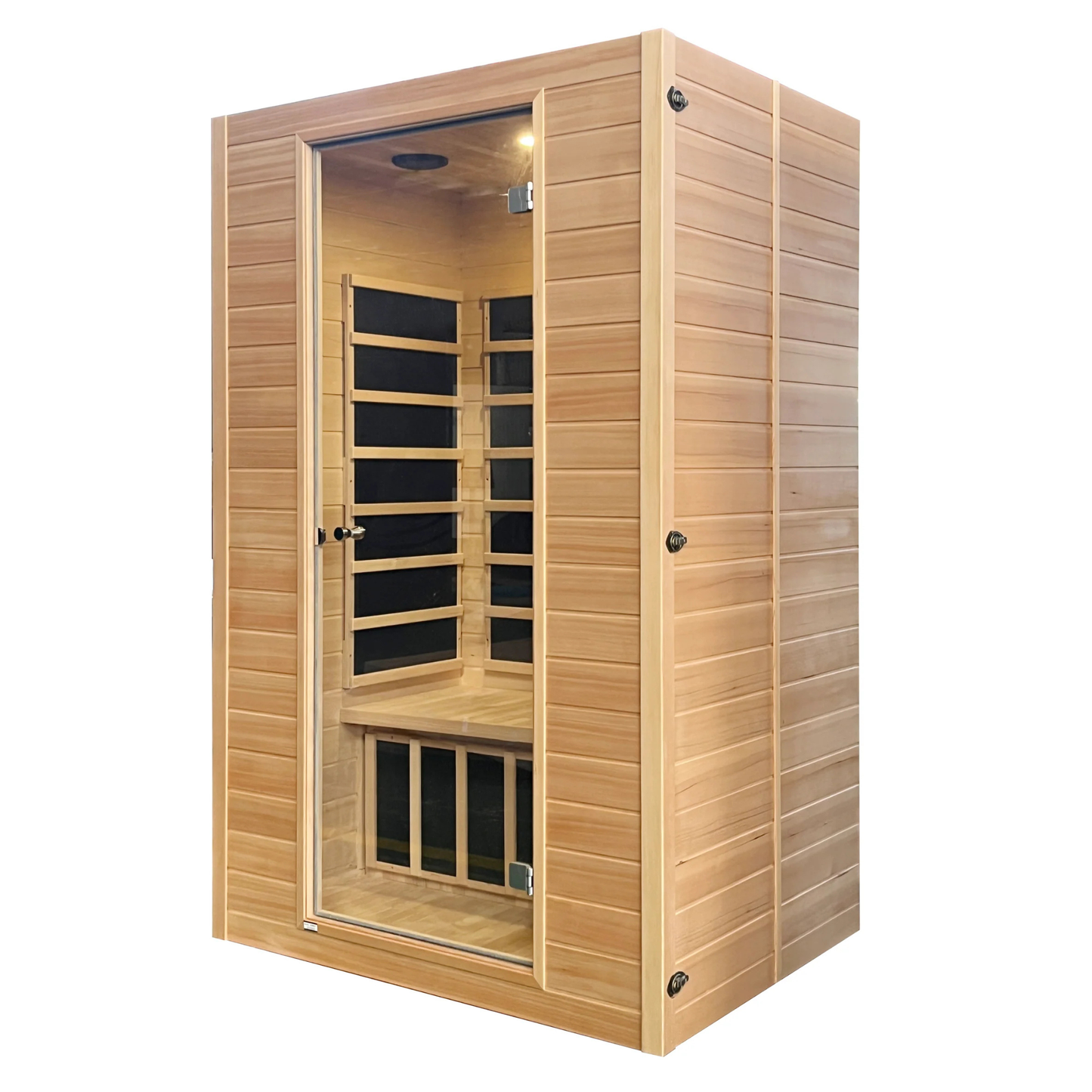 Blisspod | Vienne | Sauna infrarouge lointain en bois de pruche du Canada, très faible champ électromagnétique, 4 chauffages – 2 personnes