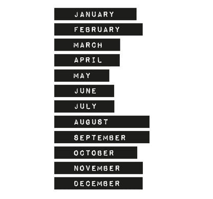 Washi Tape Months Planner Essentials 12 RLnr.14
