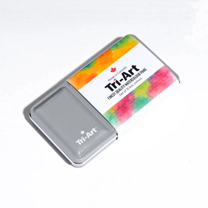 Half-Pan Watercolour Tin of 12 Colours