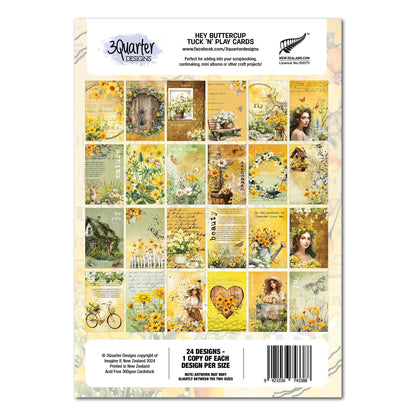 3Quarter Designs Coucou Bouton d'or - Cartes Tuck N Play