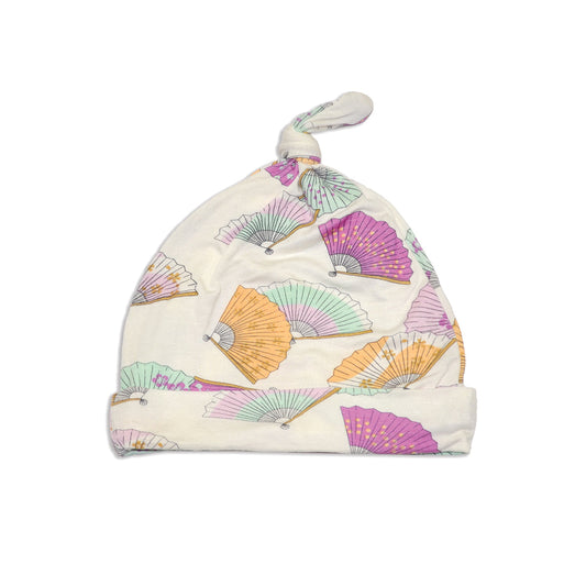 Bamboo Knot Hat (Fancy Fan Print)