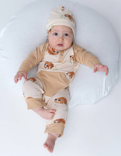 Bamboo Knot Hat (Sleepy Sloth Print)