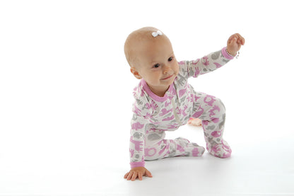 Bamboo Footies with Easy Dressing Zipper - Rosie & Dove
