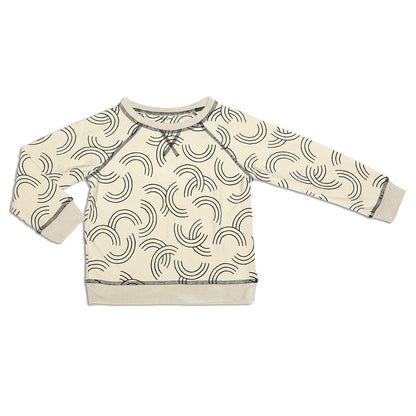 Bamboo Fleece Sweatshirt (Rainbow Toss Print)