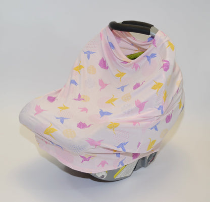 Bamboo Baby Cover & Nursing Poncho (Origami Print)