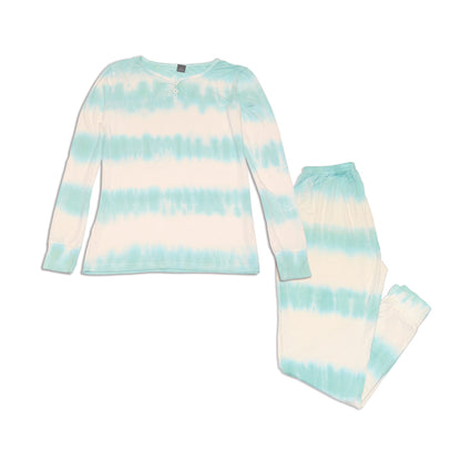 Women's Bamboo Pajama Set (Tie Dye Stripe)