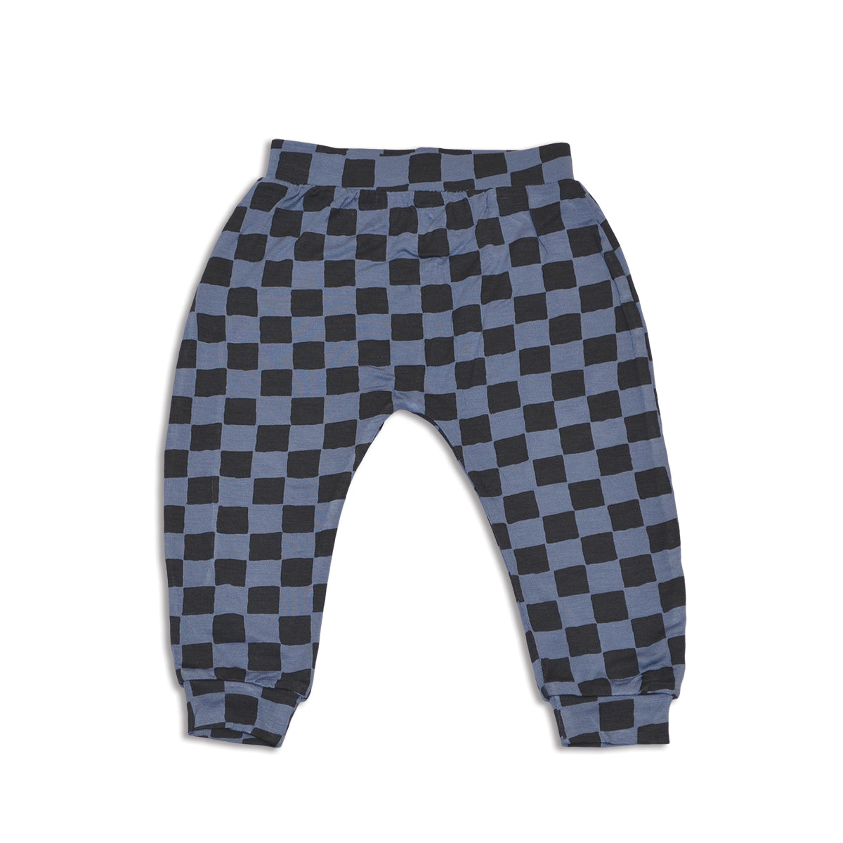 Pantalon sarouel en bambou (imprimé Check it Out)