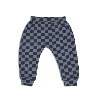 Pantalon sarouel en bambou (imprimé Check it Out)