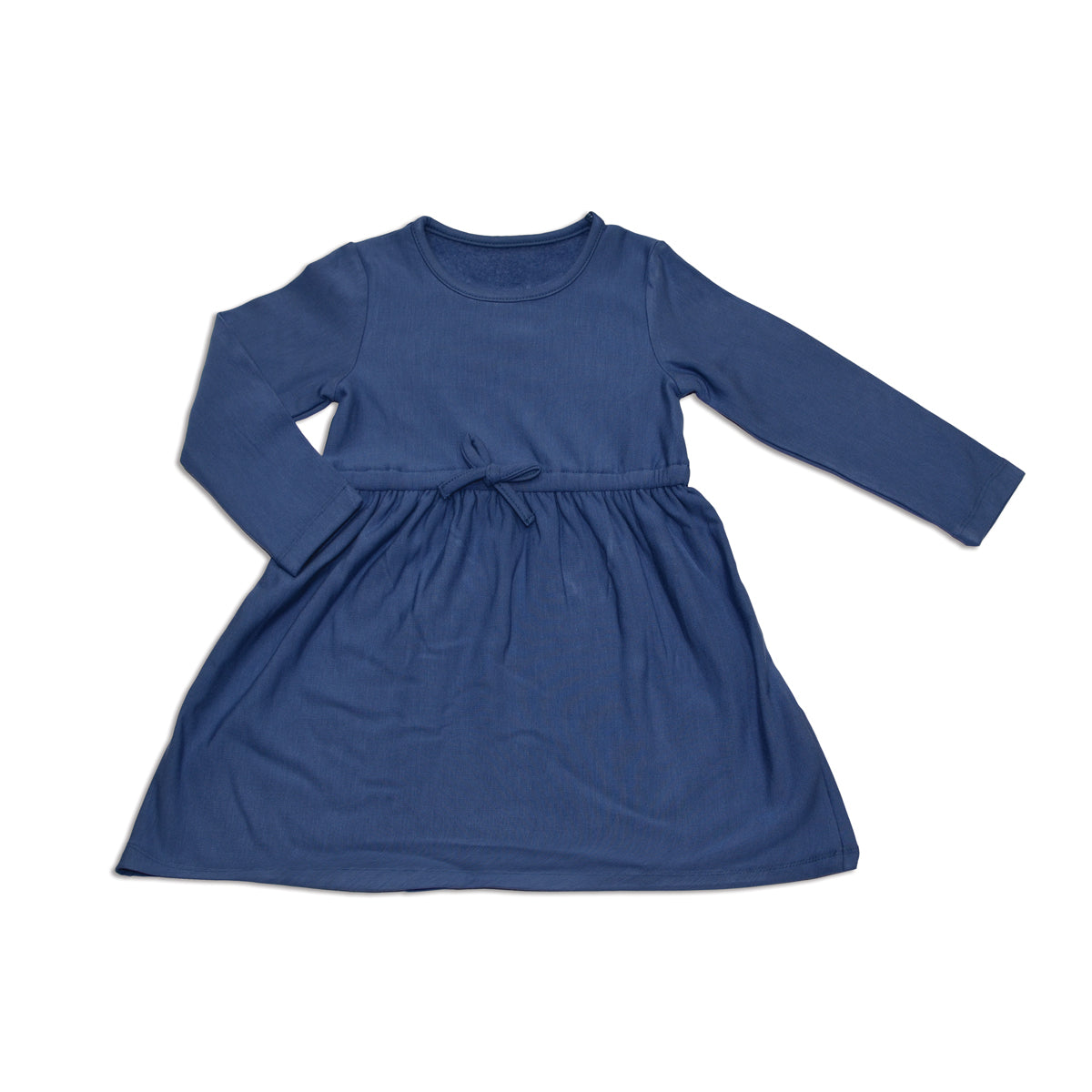 Robe à manches longues en molleton de bambou (Bleu galactique)