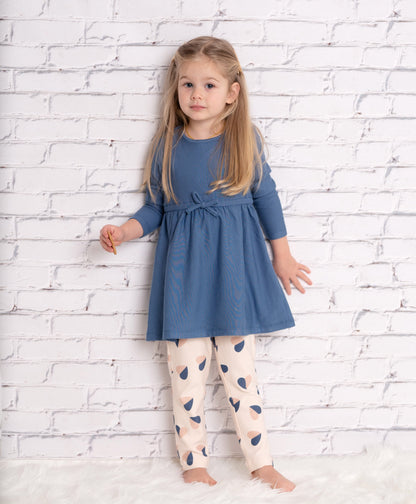 Bamboo Fleece Leggings (Heart Flutter Print)