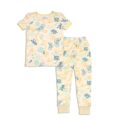 Bamboo Short Sleeve Pajama Set (Reef Print)
