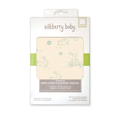 Bamboo Baby Cover & Nursing Poncho (Go Go Bunny Print)