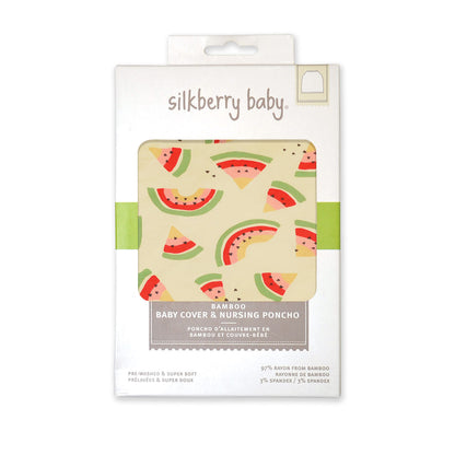 Bamboo Baby Cover & Nursing Poncho (Watermelon Rainbow Print)