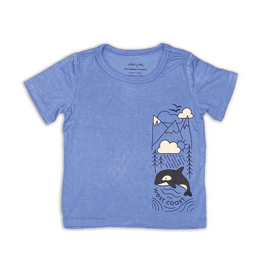 T-shirt graphique à manches courtes en bambou (Océan)