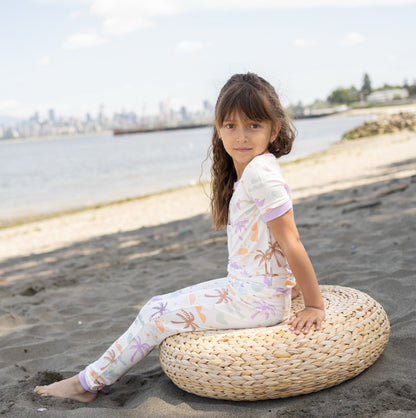 Bamboo Short Sleeve Pajama Set (Boho Surf Print)