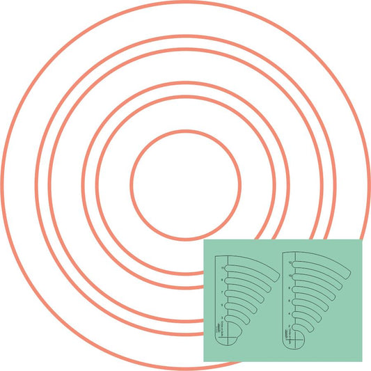 Westalee by Sew Steady - Gabarits Cercles sur Quilts, Ensemble 1