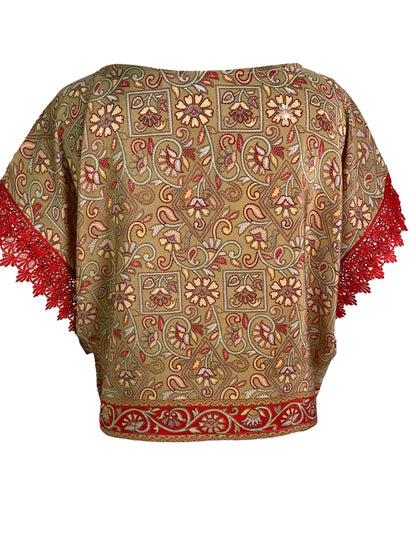 PRC6019 Avatar Pure Silk Boxy Top